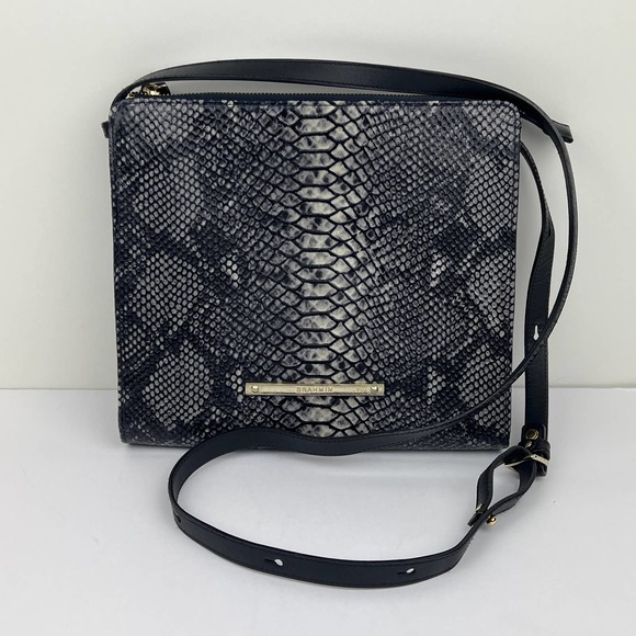 Brahmin Handbags - Brahmin Snake / Reptile Pattern Embossed Crossbody Bag